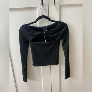 SER.O.YA Cut out long sleeve shirt